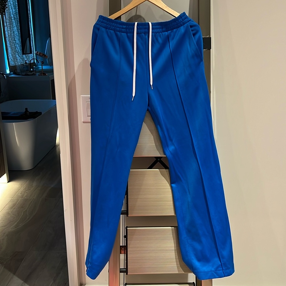 TIBI Active Knitting Scottie Jogger in sapphire